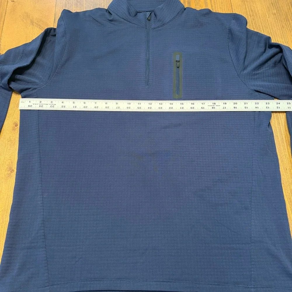 Ten Thousand Pullover Mens XL Blue The Over Zip Tactical Grid Waffle Training